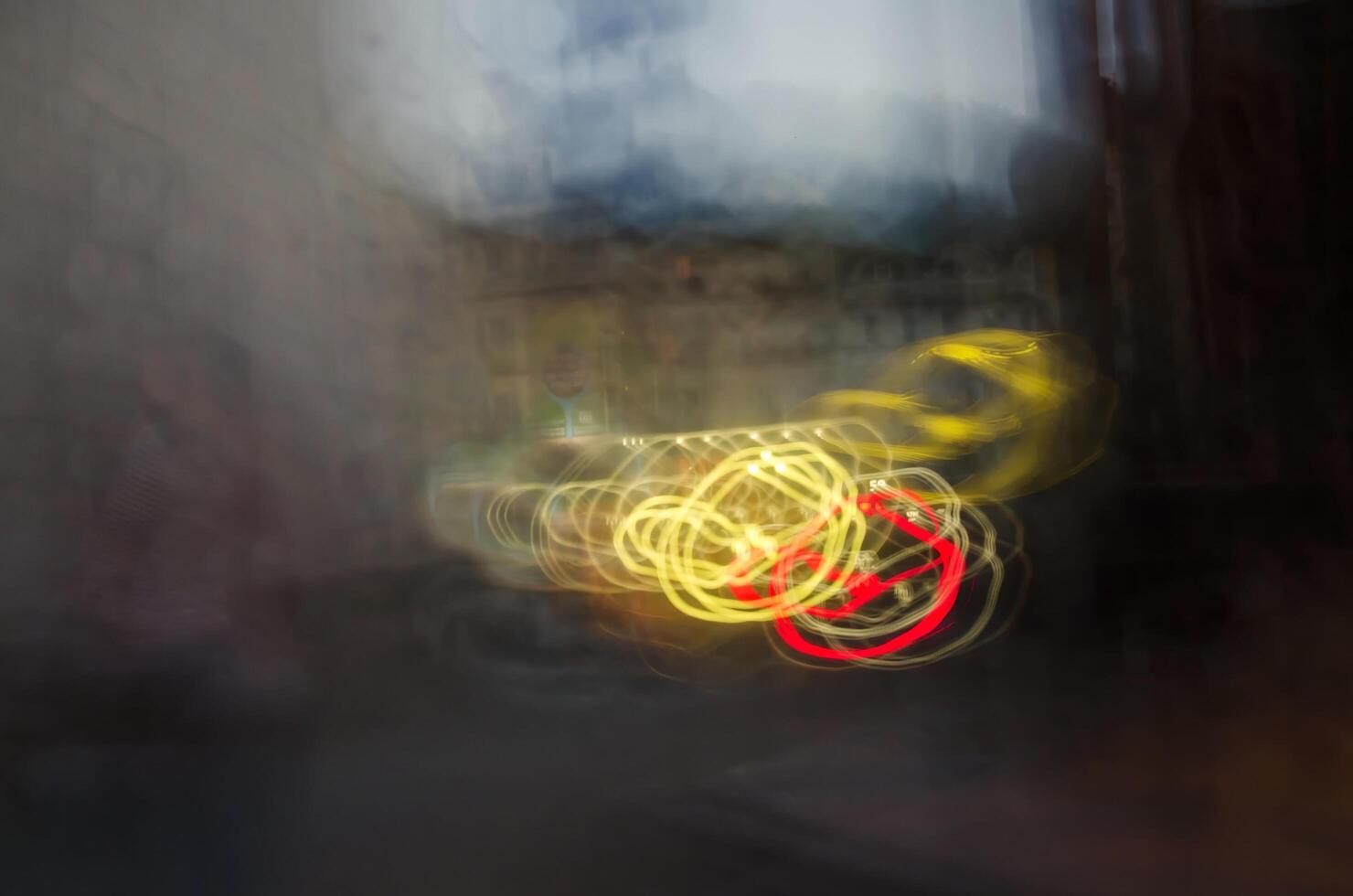 City lights surrealistic fantasy photo