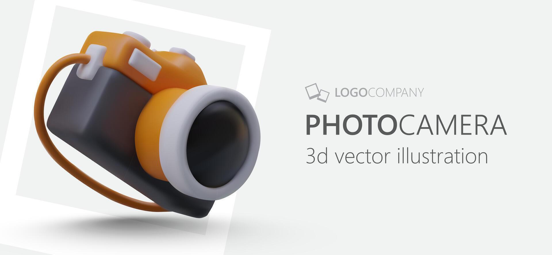 Photographer services, photo printing. Vector concept for web page of photo studio