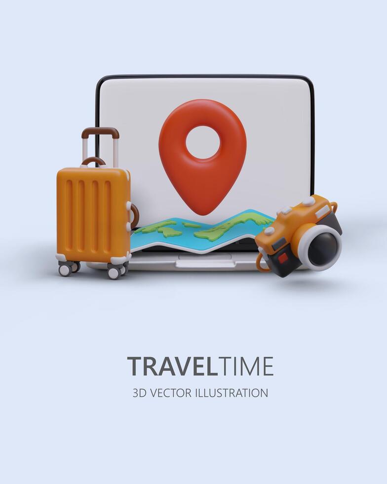 Search for vacation location. List of world resorts. Online ticket reservation service vector
