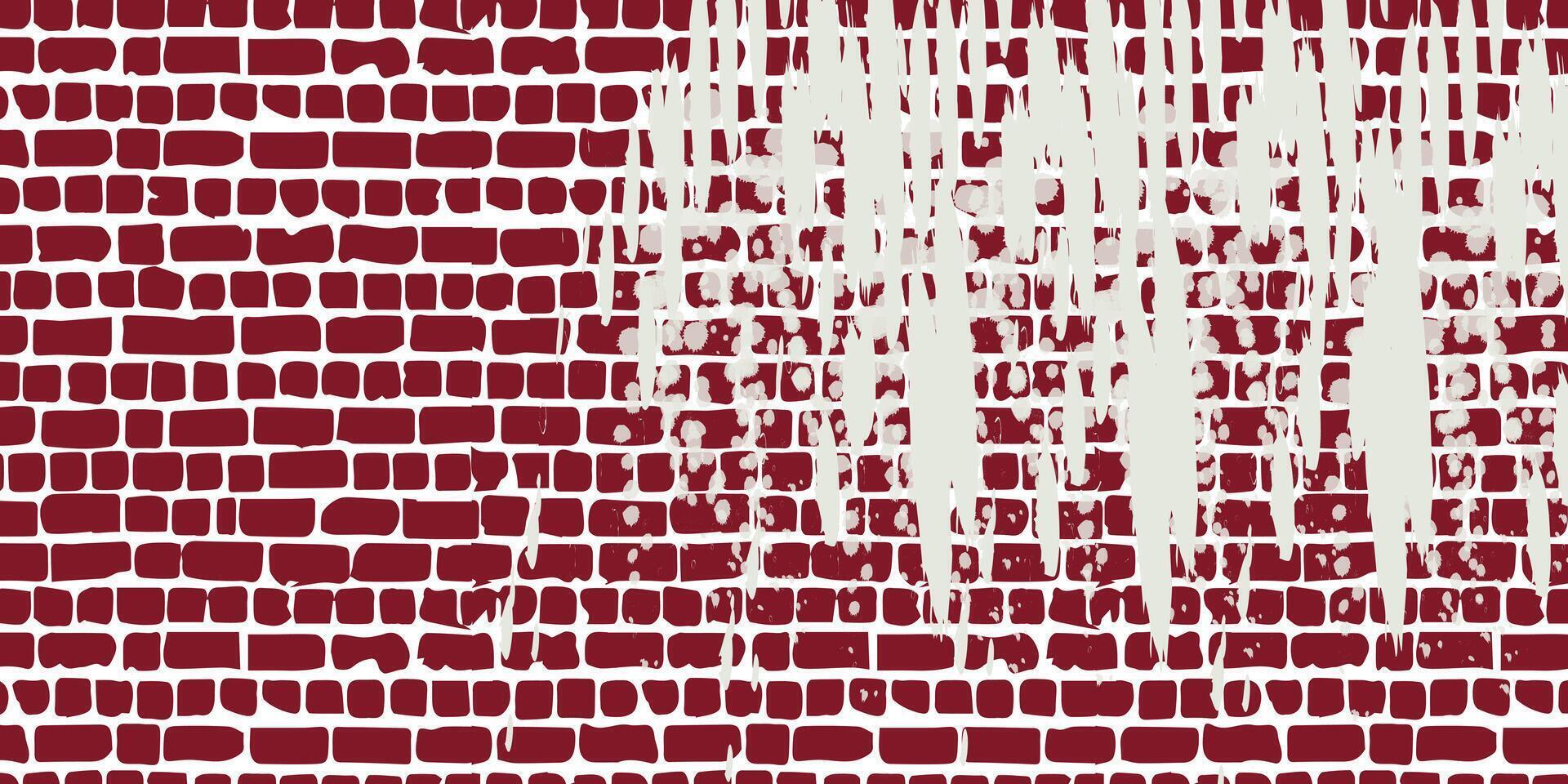 ladrillo muro, rojo alivio textura con sombra, vector antecedentes ilustración. rojo ladrillo loseta pared antecedentes.