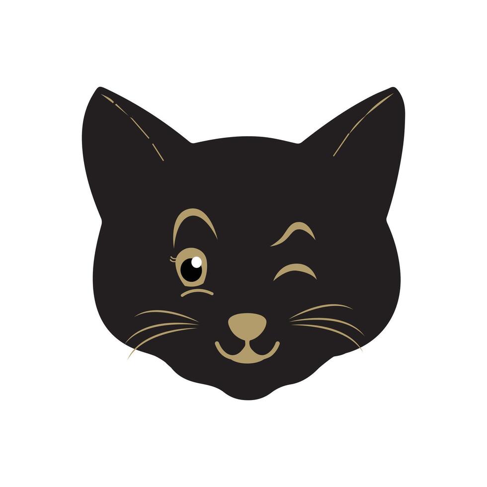 gato mascota cabeza cara icono, vector ilustración de gracioso dibujos animados gatos, gato cara con varios expresiones y patrones vector ilustración plano diseño. eps 10