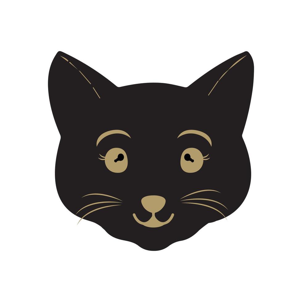 gato mascota cabeza cara icono, vector ilustración de gracioso dibujos animados gatos, gato cara con varios expresiones y patrones vector ilustración plano diseño. eps 10