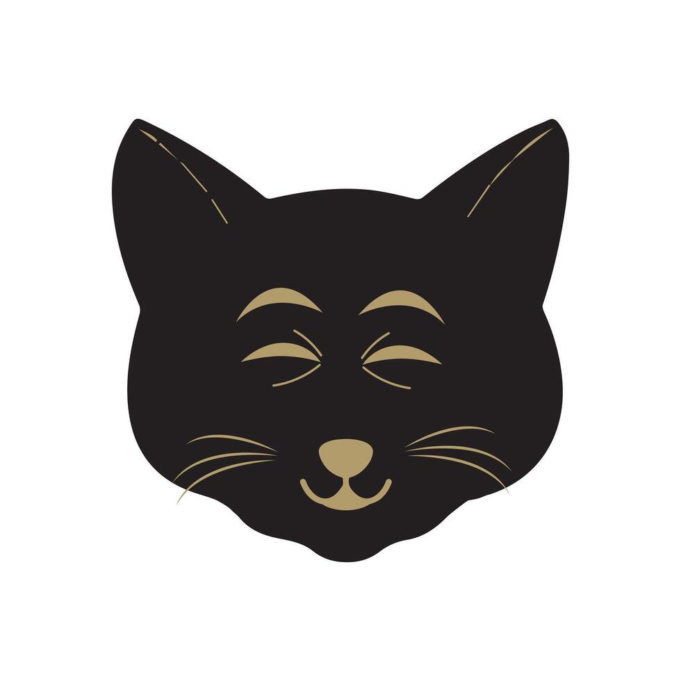 gato mascota cabeza cara icono, vector ilustración de gracioso dibujos animados gatos, gato cara con varios expresiones y patrones vector ilustración plano diseño. eps 10