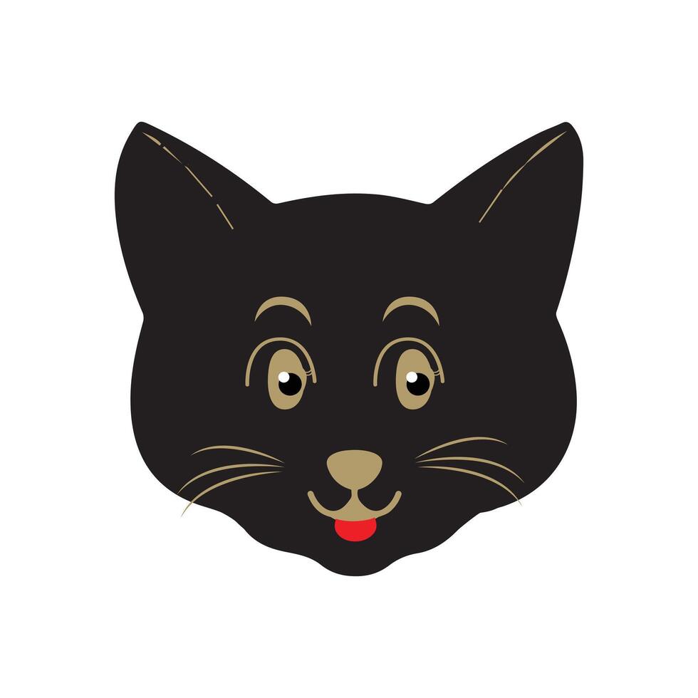 gato mascota cabeza cara icono, vector ilustración de gracioso dibujos animados gatos, gato cara con varios expresiones y patrones vector ilustración plano diseño. eps 10