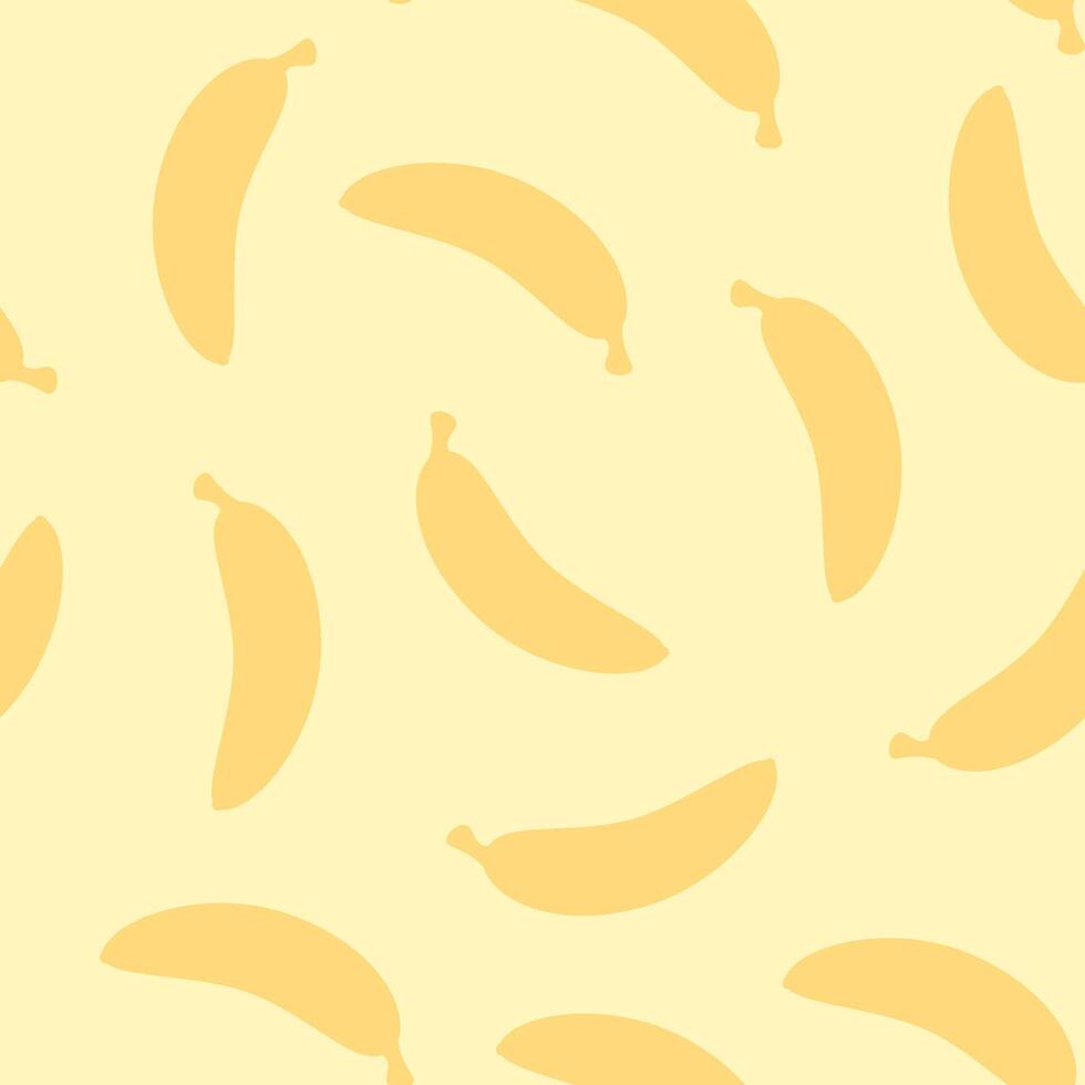 amarillo sin costura modelo de plano bananas vector