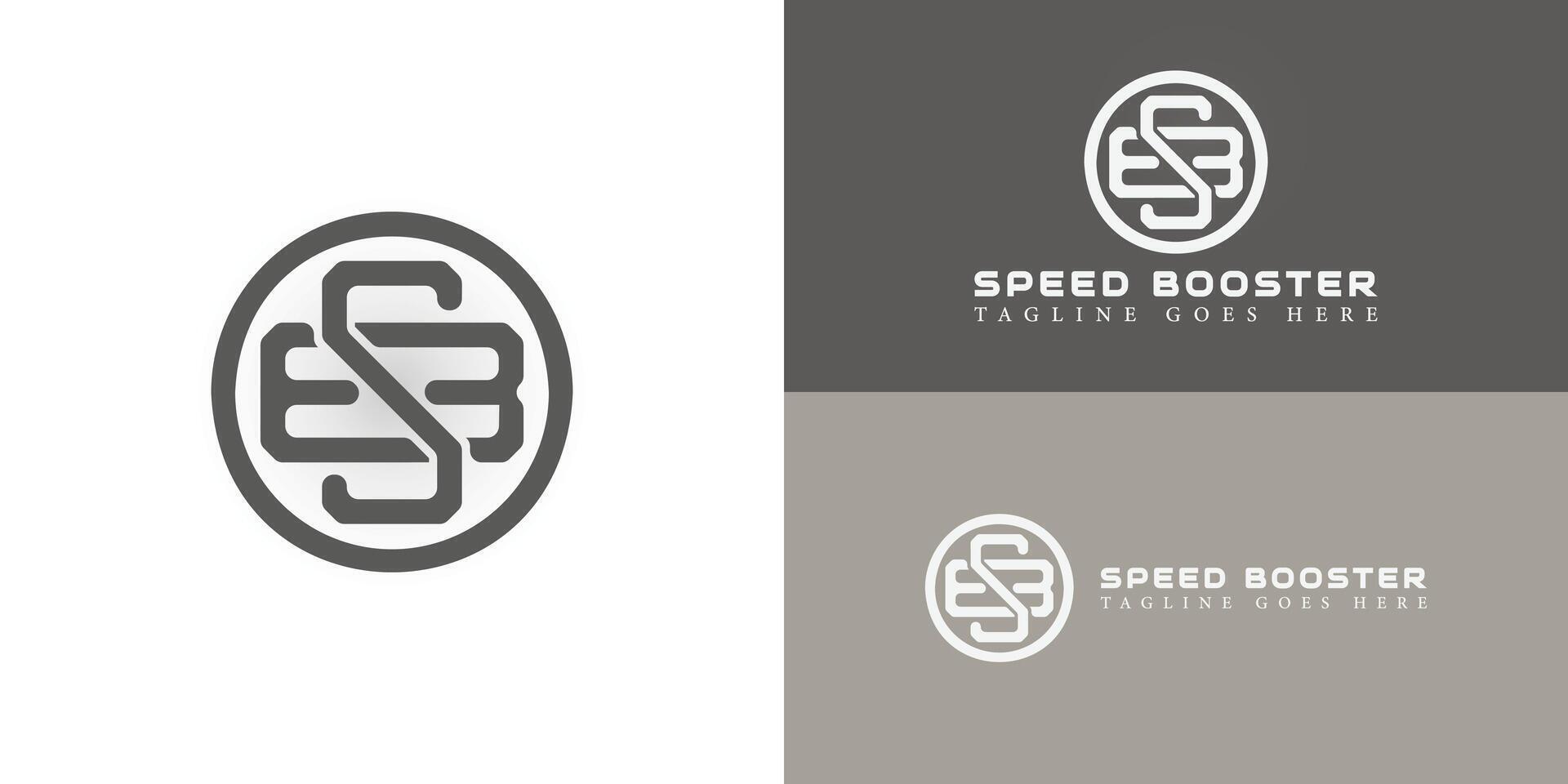 logotipo abstracto de la letra inicial bs en color negro aislado en fondo blanco aplicado para el logotipo de la empresa de ropa también adecuado para las marcas o empresas que tienen el nombre inicial sb vector