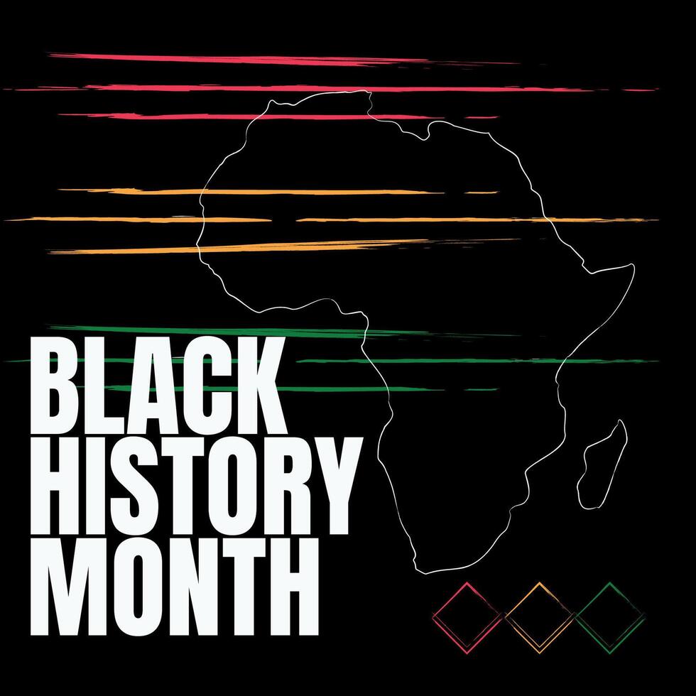 Black history month celebrate vector