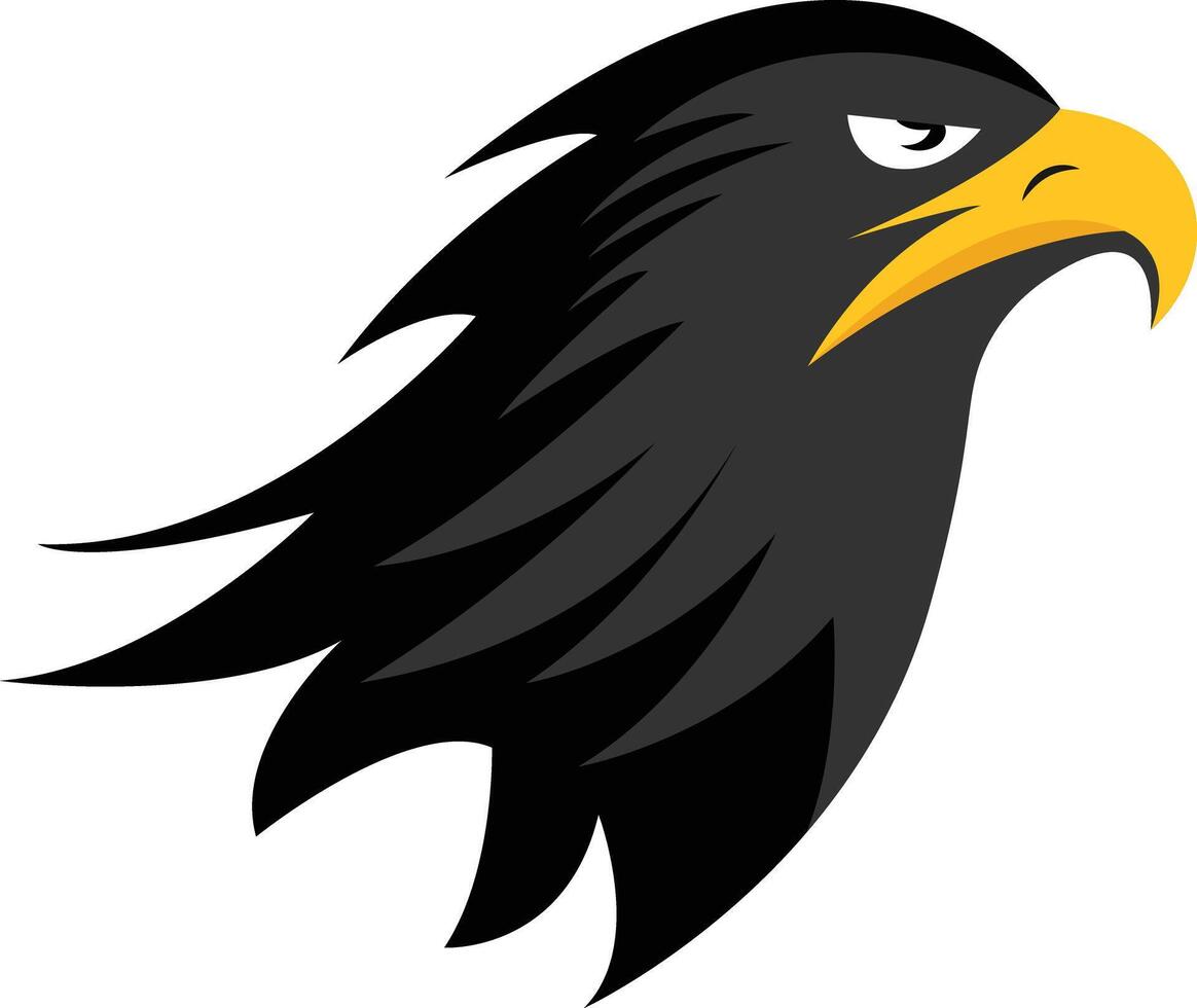 Majestic Black Eagle Illustration vector