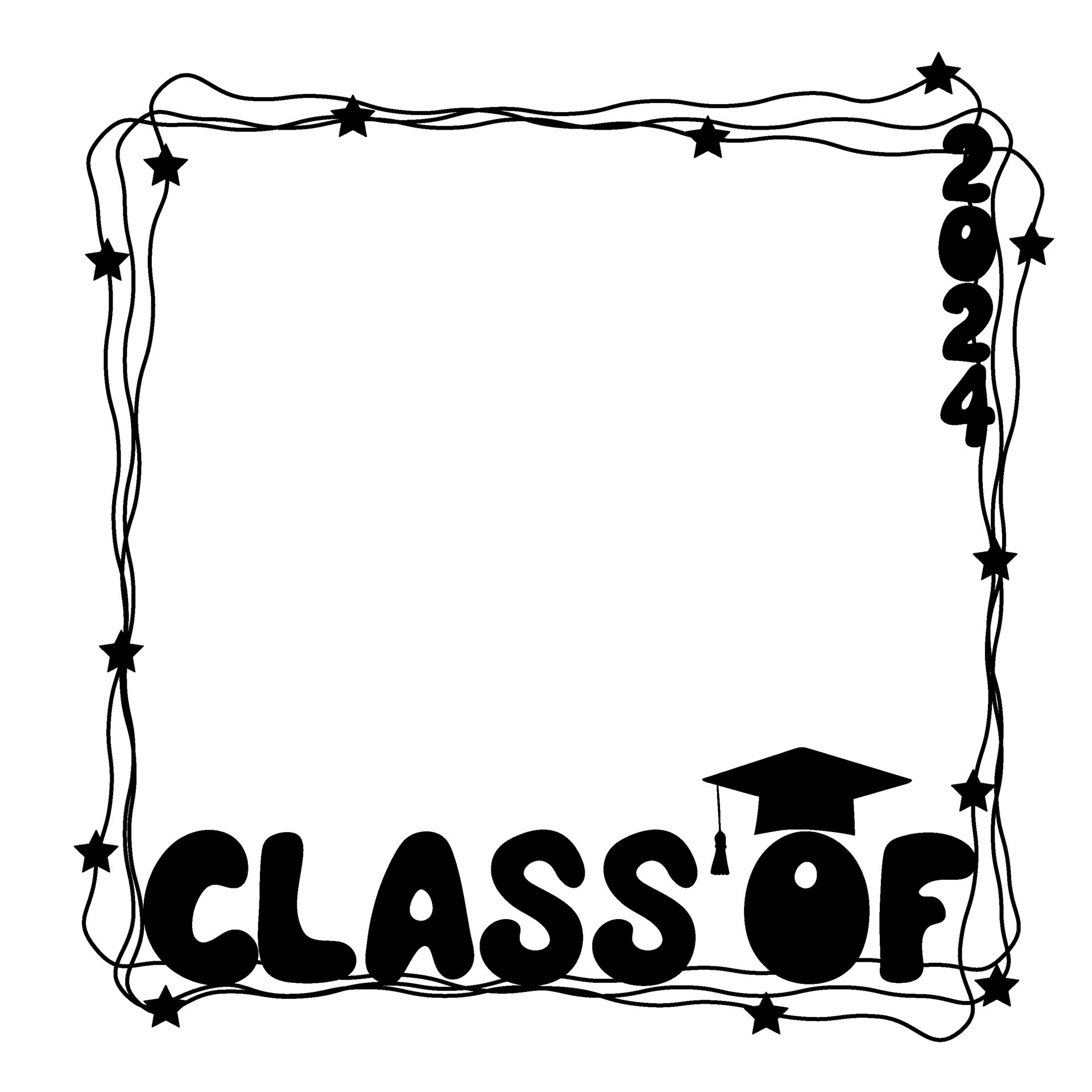 Senior Class of 2024 frame 37904713 Vector Art at Vecteezy