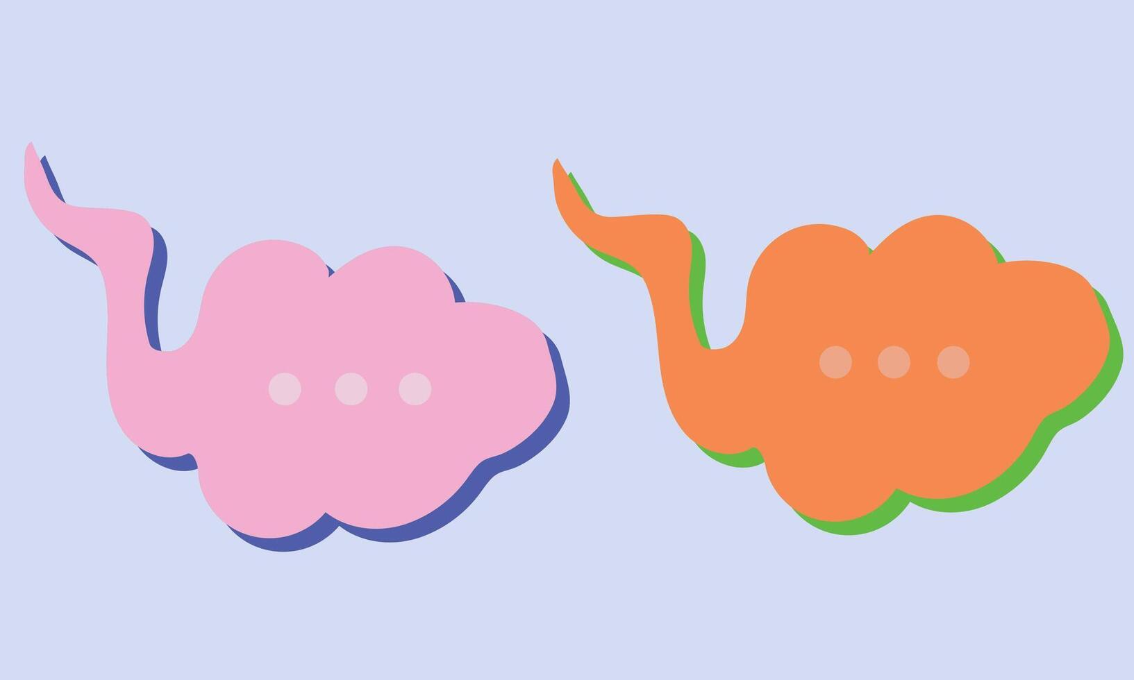 bubble chat effect vector