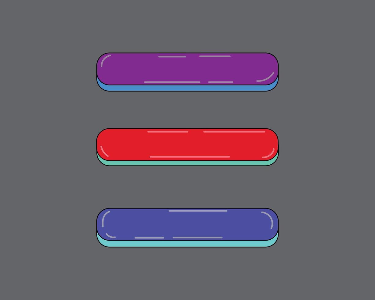 buttons for web vector