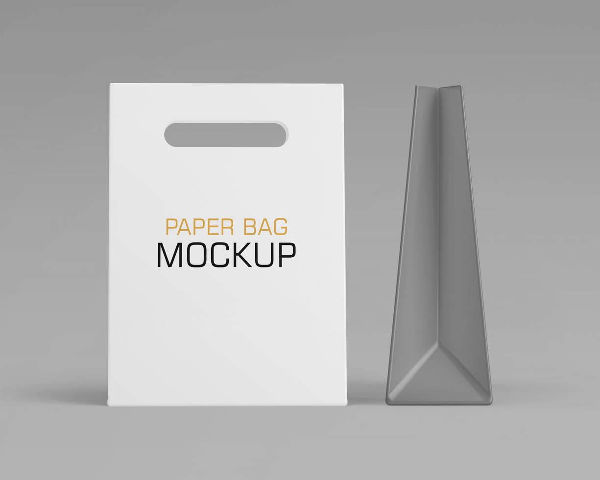 Mockup set of Realistic Shopping Bag for branding and corporate identity design psd