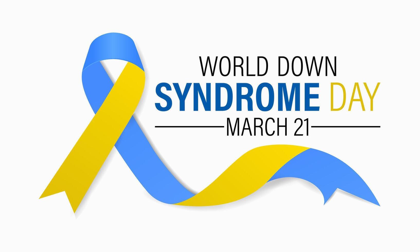 World Down Syndrome Day on 21 March . Greeting card, poster, flyer and Banner, background design. vector