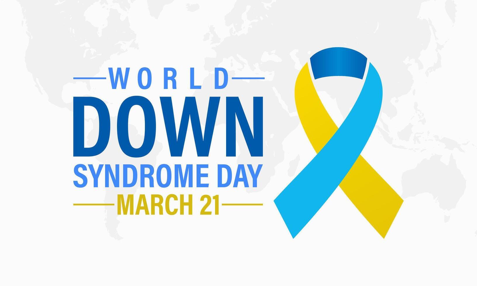 World Down Syndrome Day on 21 March . Greeting card, poster, flyer and Banner, background design. vector