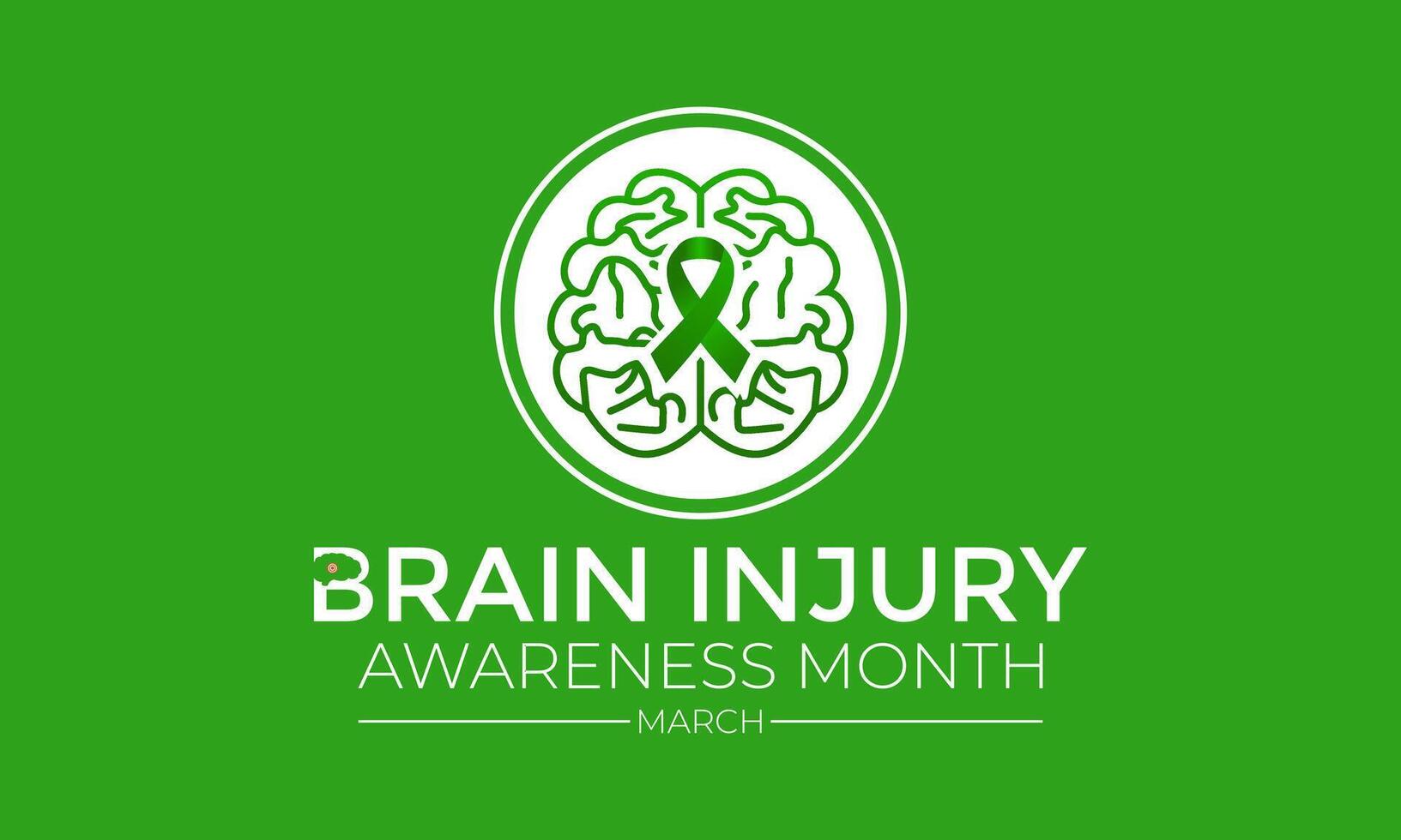 National Brain Injury Awareness Month Vector Illustration. Greeting card, poster, flyer and Banner, background design.