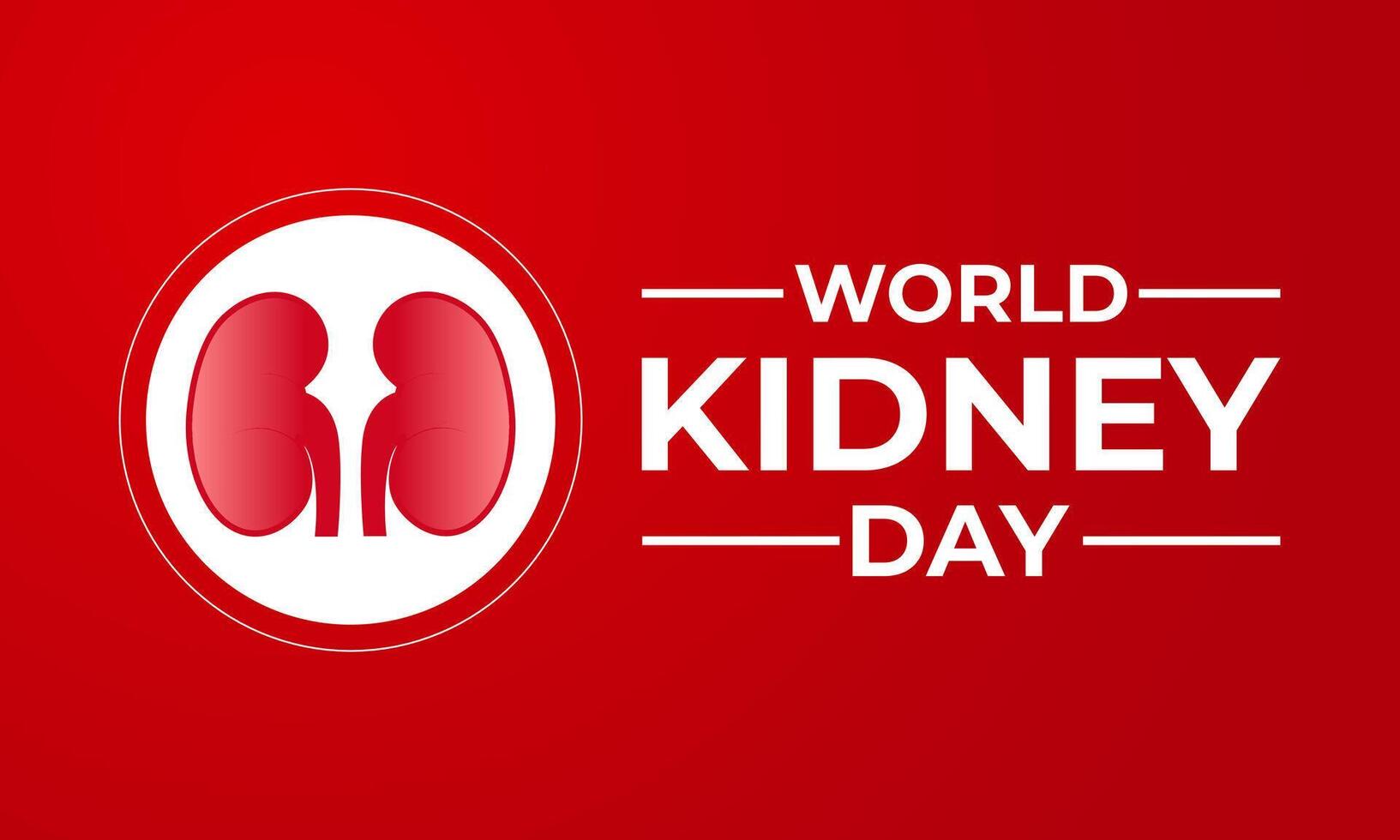 World Kidney Day. Human Kidney health concept. kidney shaped with two hand. Greeting card, poster, flyer and Banner, background design. vector
