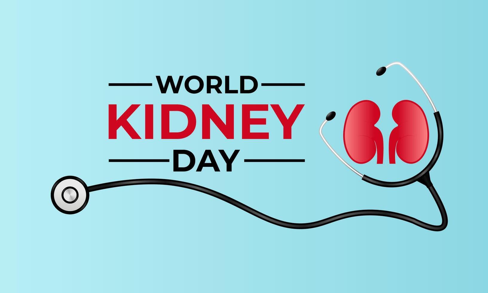 World Kidney Day. Human Kidney health concept. kidney shaped with two hand. Greeting card, poster, flyer and Banner, background design. vector