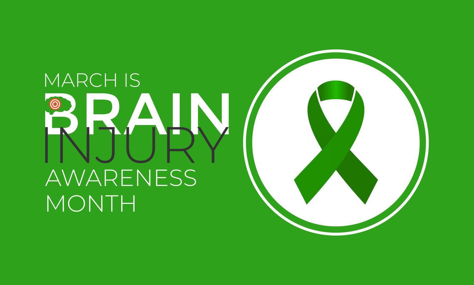 National Brain Injury Awareness Month Vector Illustration. Greeting card, poster, flyer and Banner, background design.