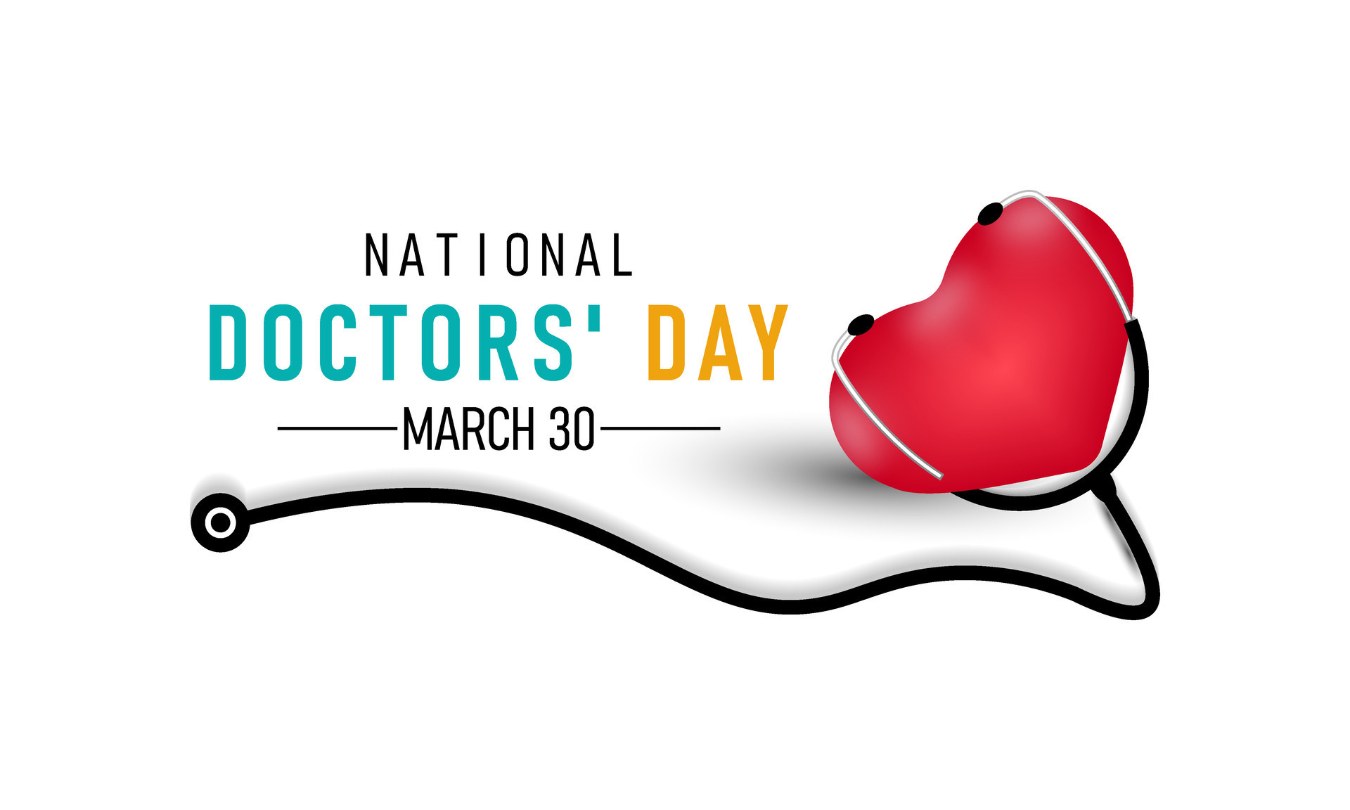 International doctors day. Greeting card, poster, flyer and Banner