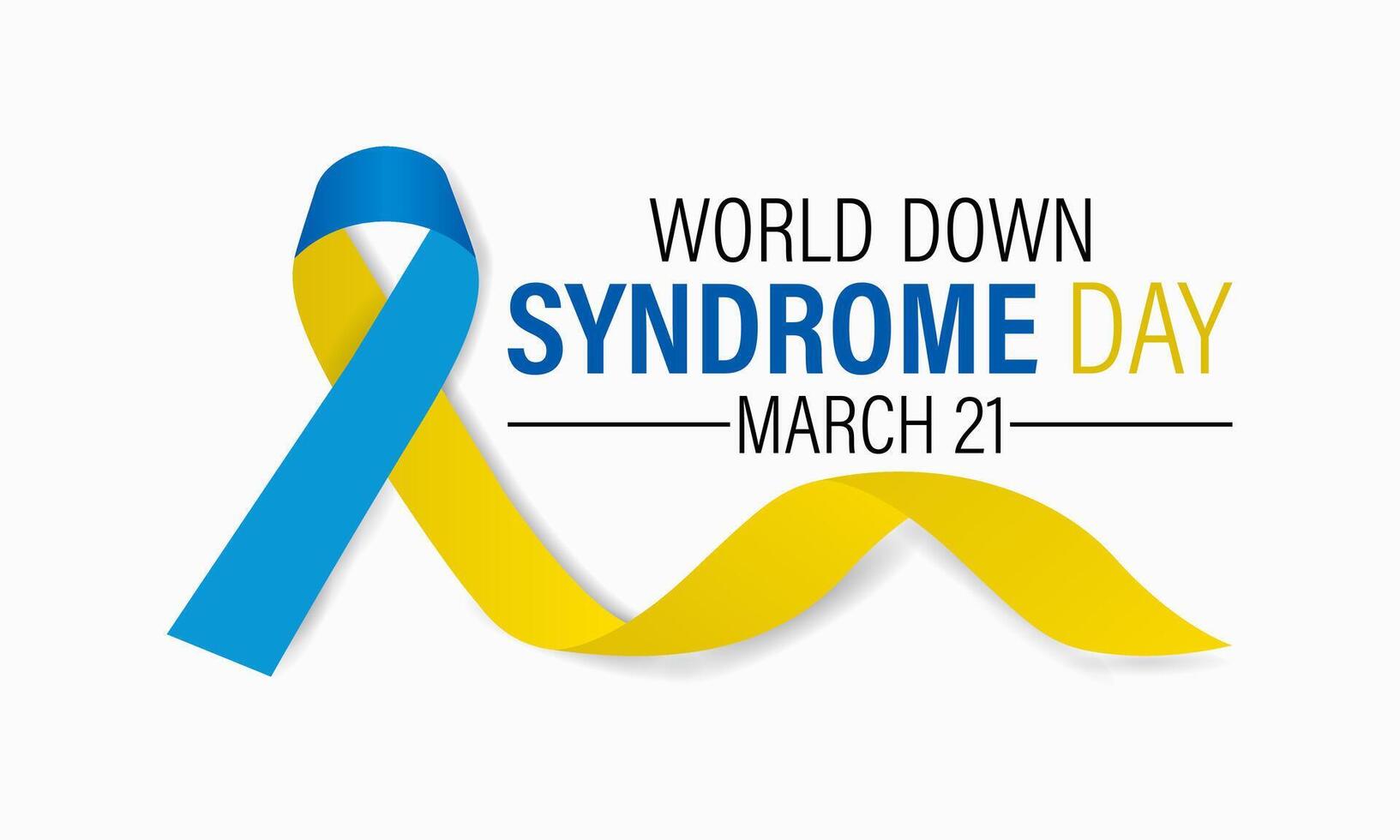 World Down Syndrome Day on 21 March . Greeting card, poster, flyer and Banner, background design. vector