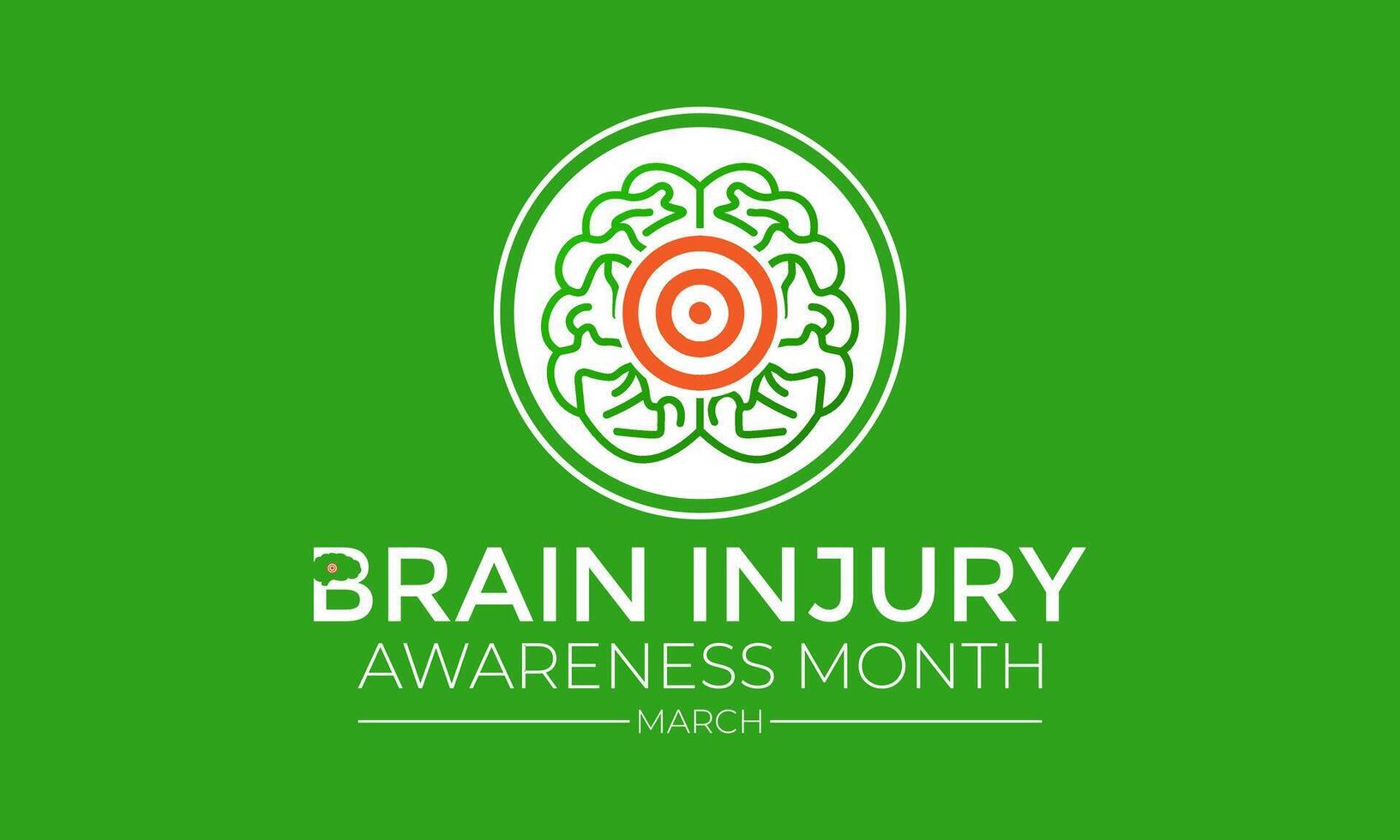 National Brain Injury Awareness Month Vector Illustration. Greeting card, poster, flyer and Banner, background design.