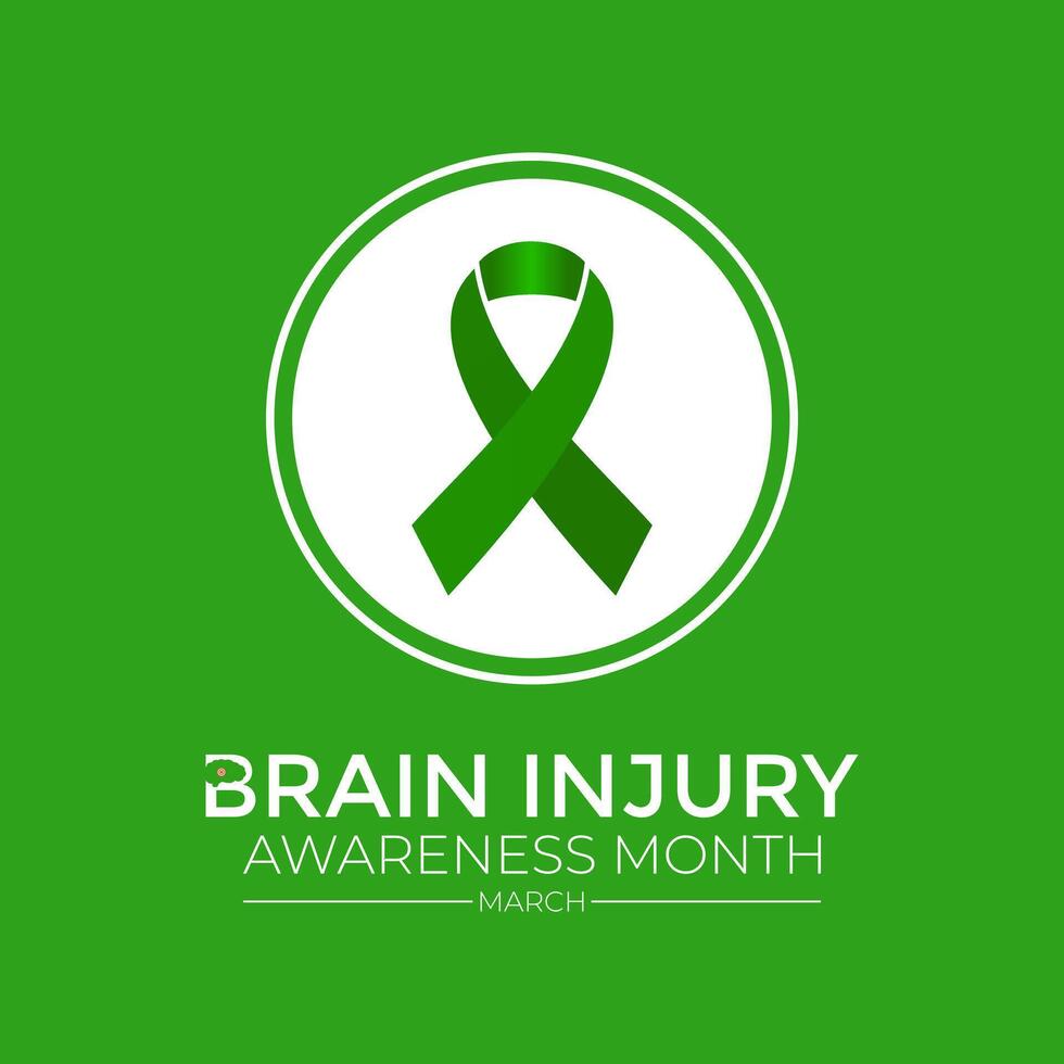 National Brain Injury Awareness Month Vector Illustration. Greeting card, poster, flyer and Banner, background design.