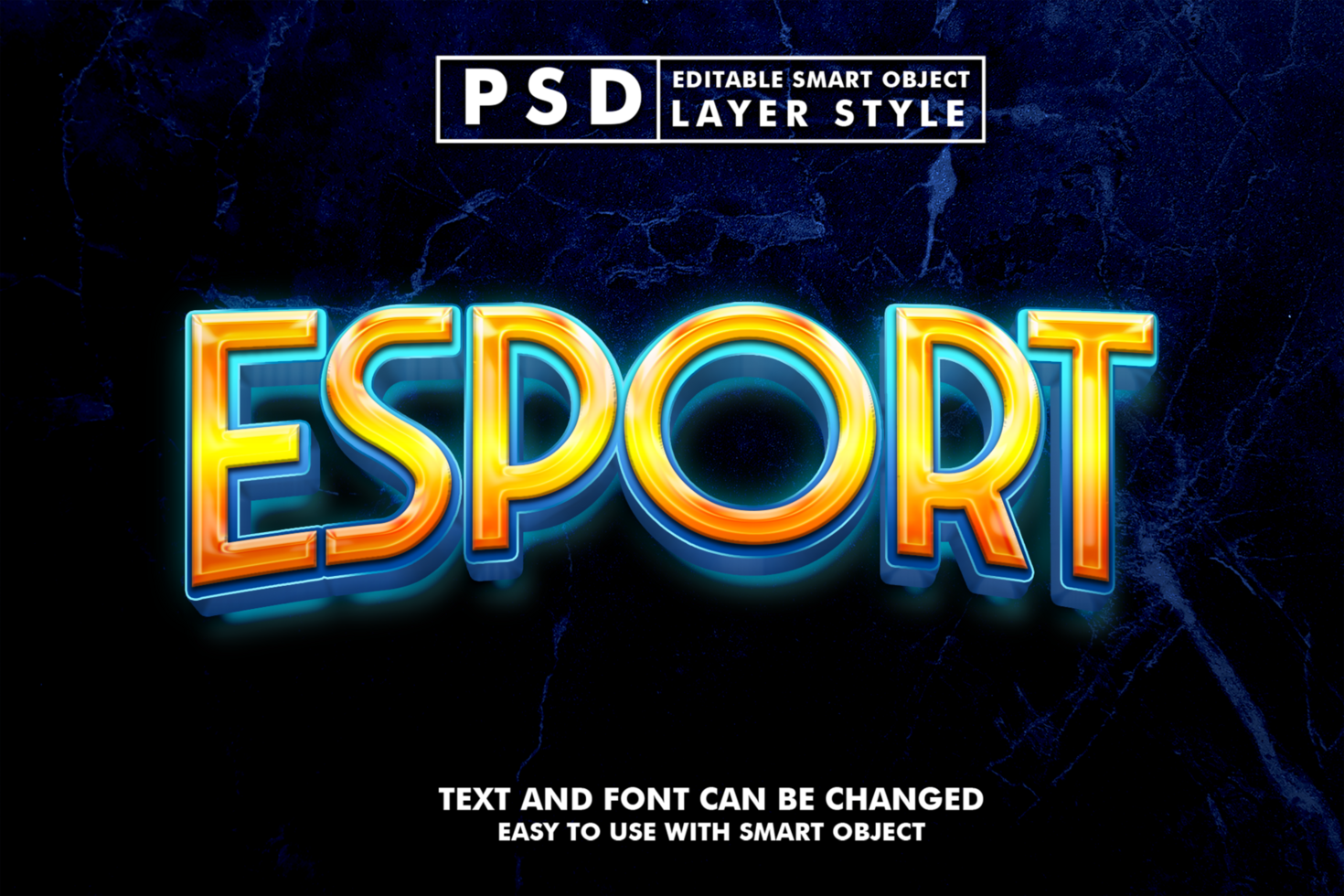 Esport Editable Text Effect psd
