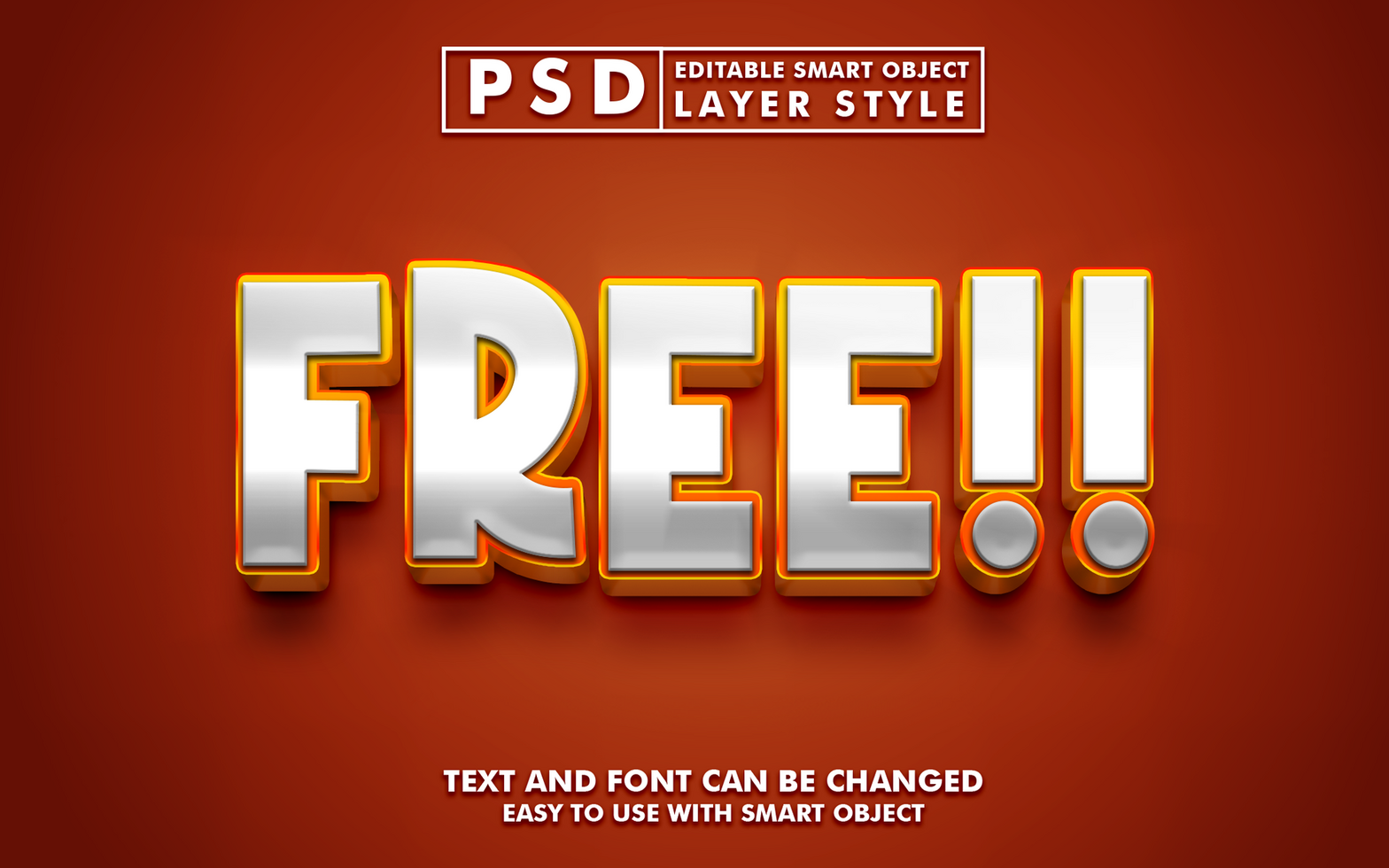 Free Editable Text Effect psd