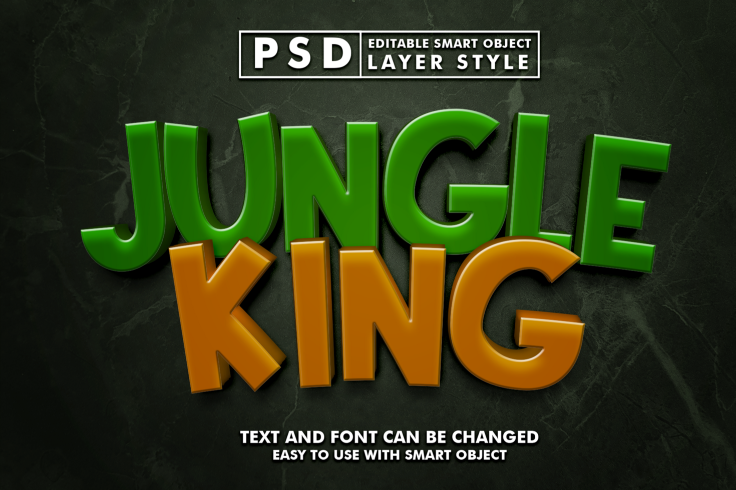 Jungle Editable Text Effect psd