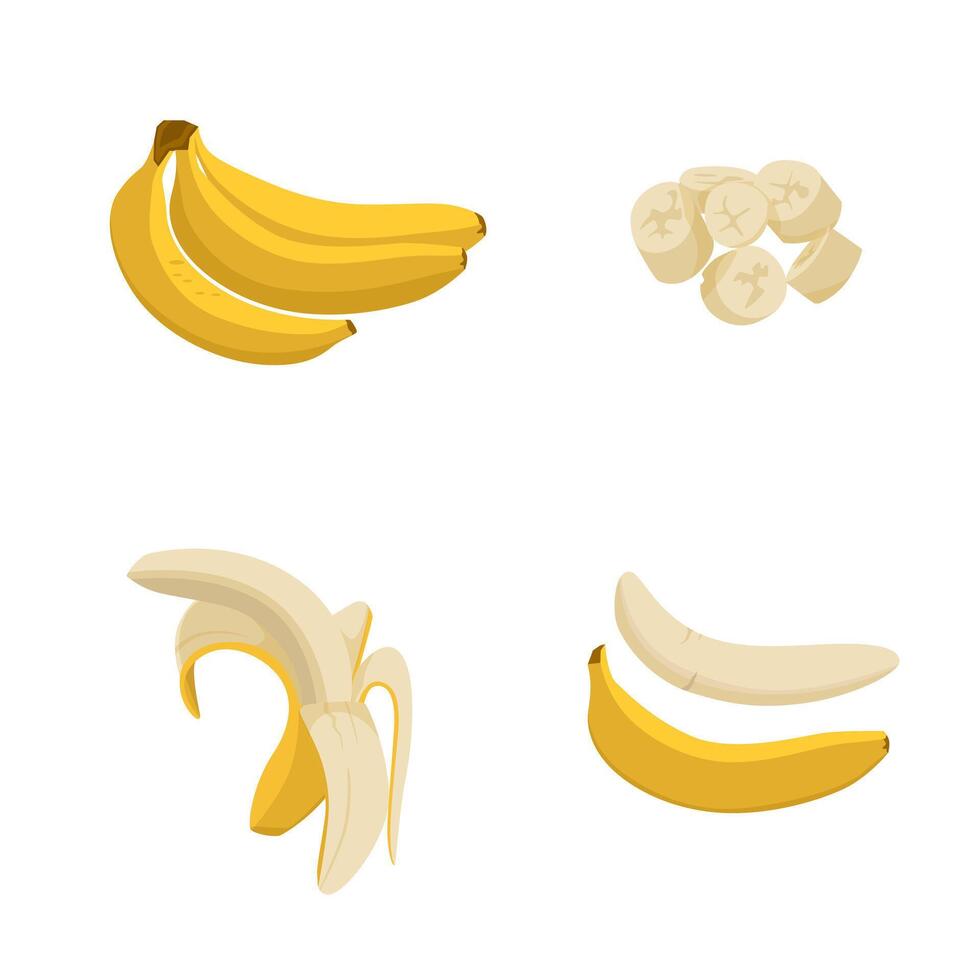 Banana fruit. Fresh fruit for healthy lifestyle. Free vector