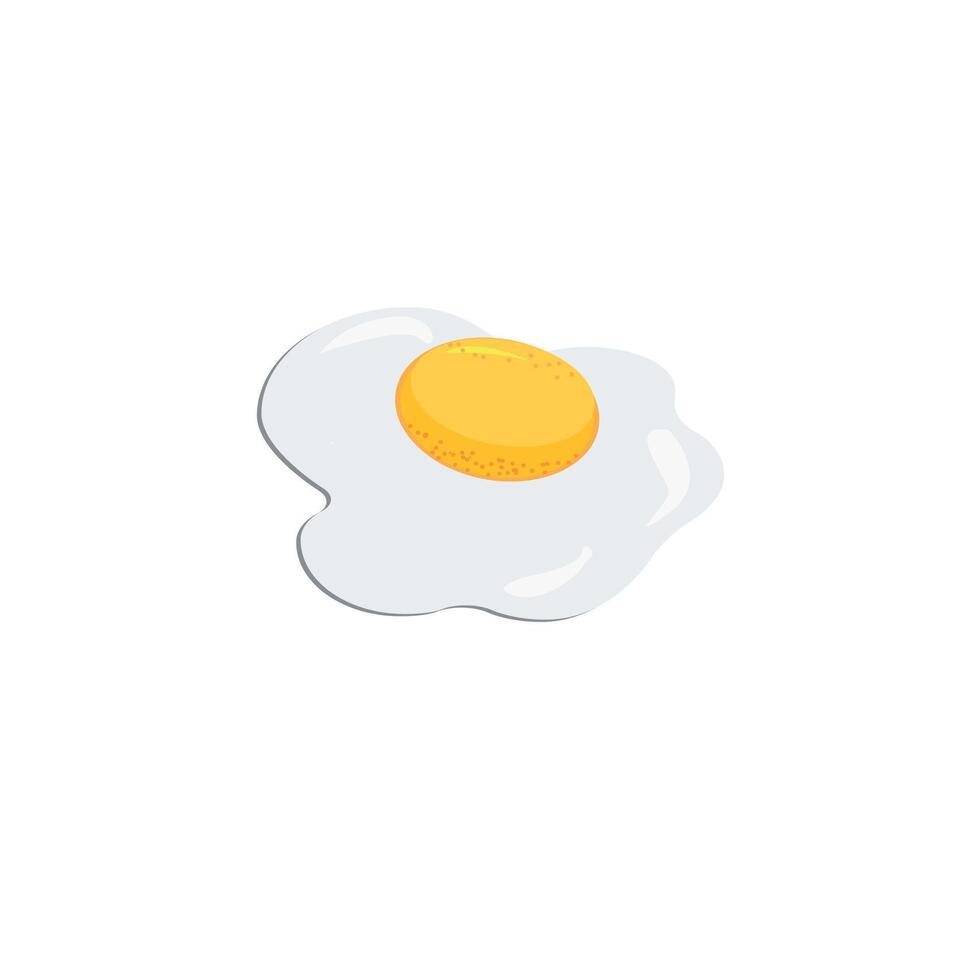 vector fried egg simple design.