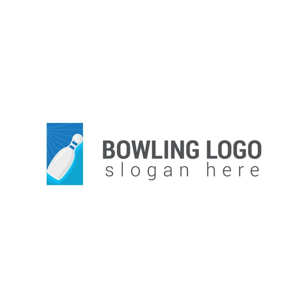 bolos diseño negocio vector logo, bolos deporte.