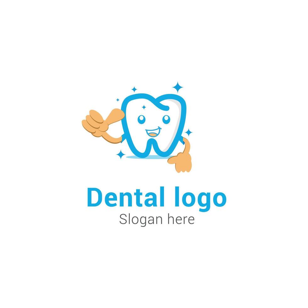 vector negocio logo dental diseño concepto.