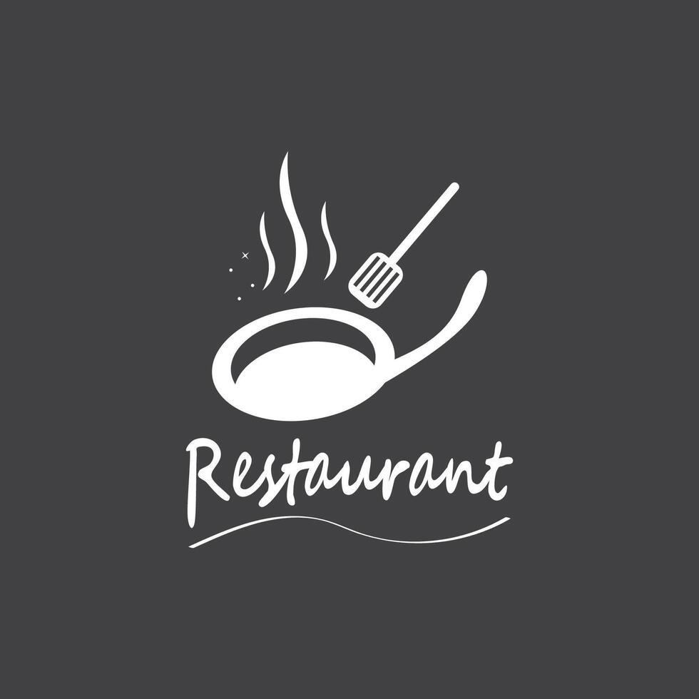 Restaurant logo vector template illustration