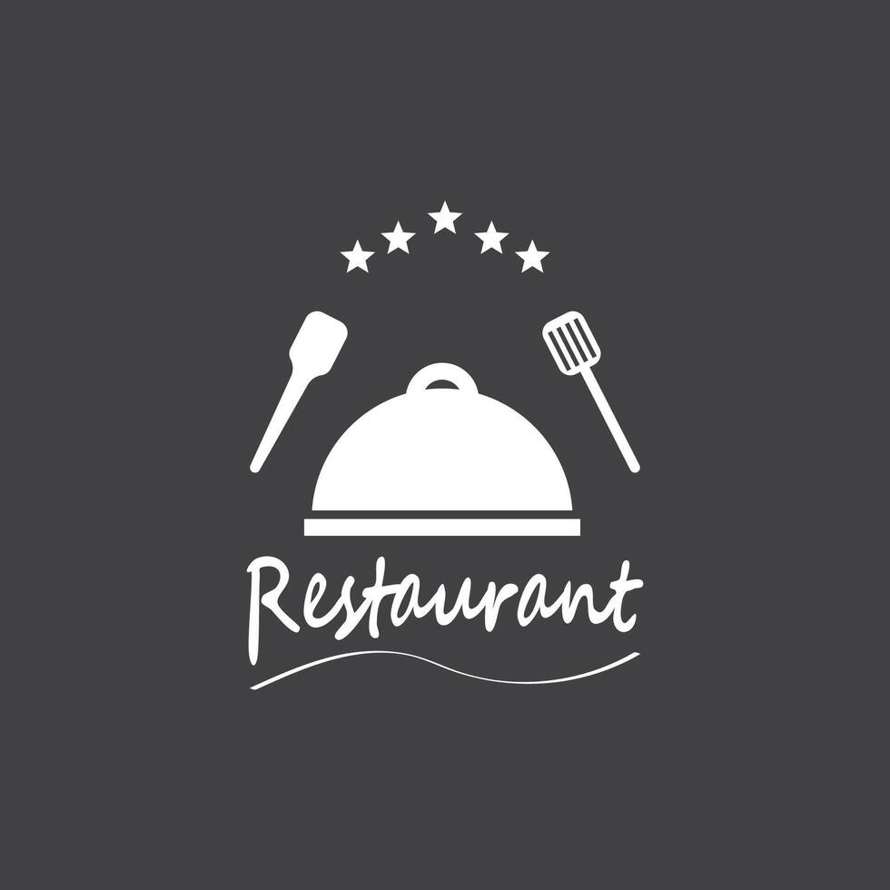 Restaurant logo vector template illustration