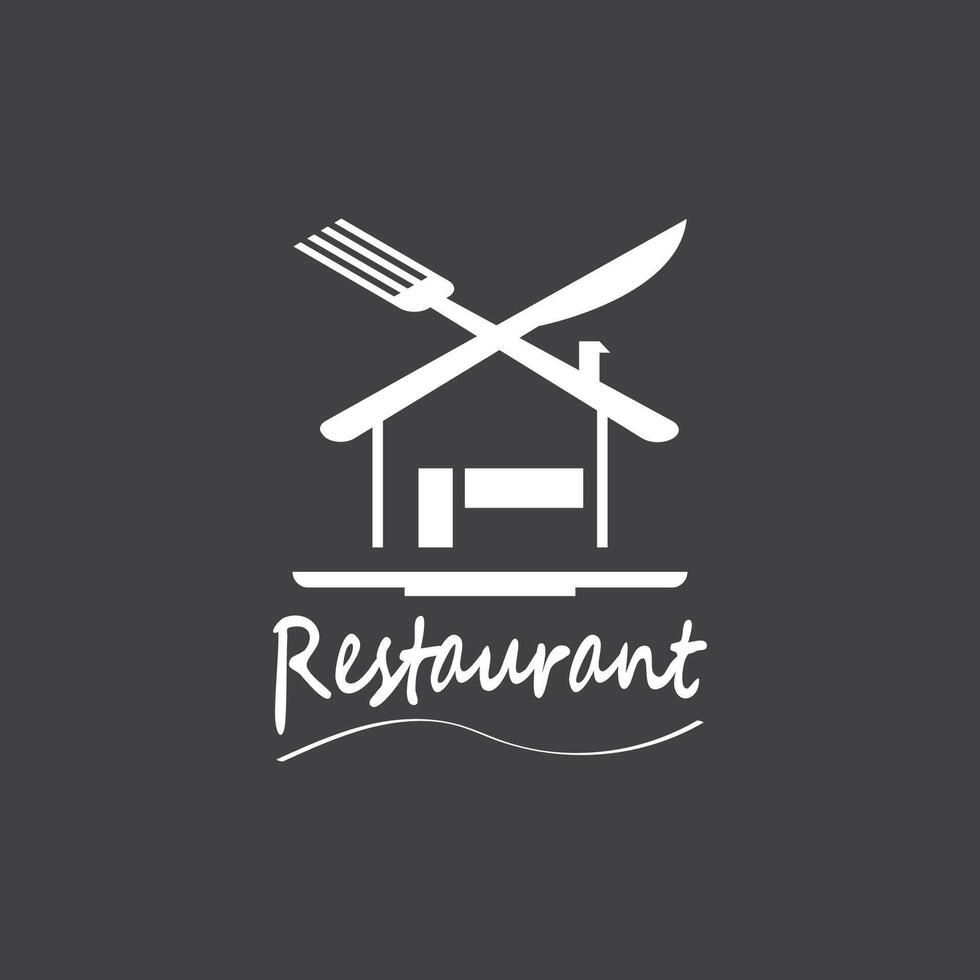 restaurante logo vector modelo ilustración