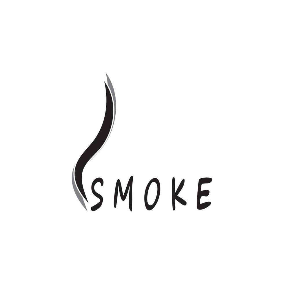 Smoke steam logo vector template illustration