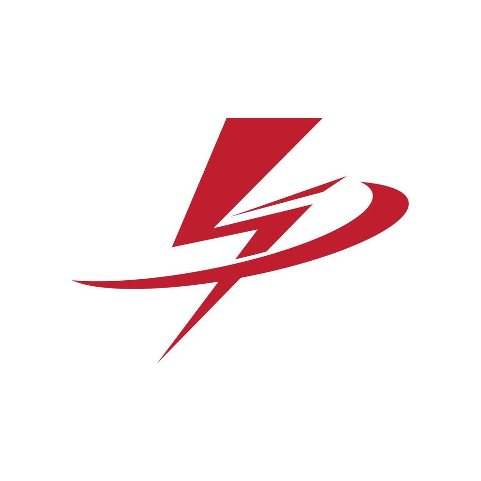 Flash lightning thunderbolt logo vector template