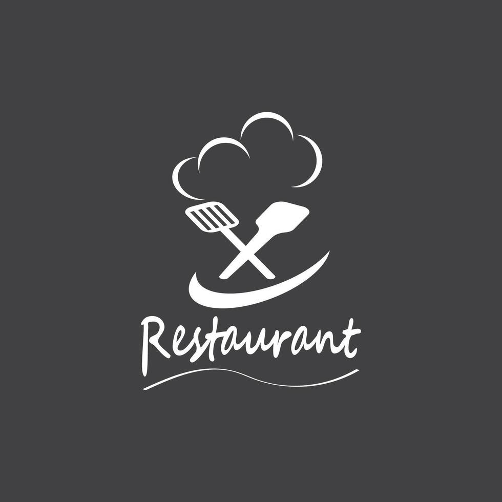 Restaurant logo vector template illustration