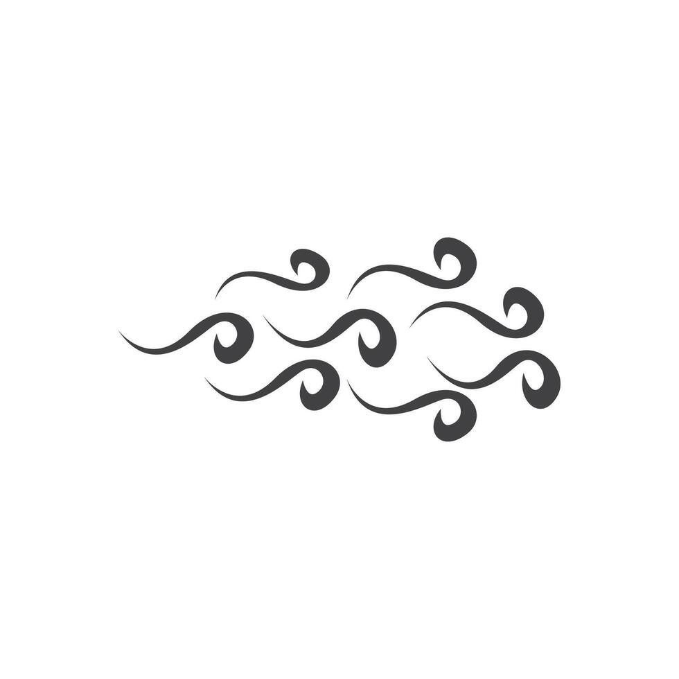 Wind logo vector template illustration