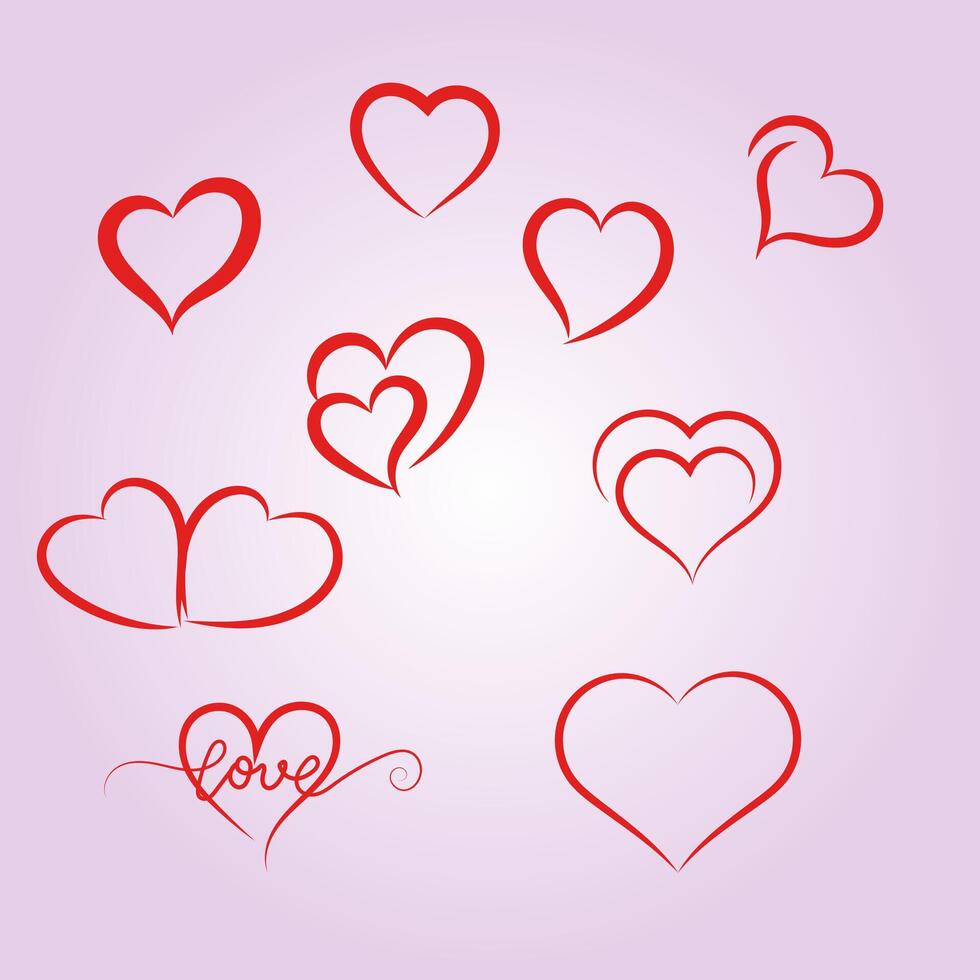 Happy Valentines Day, valentine's day concept for greeting card, celebration, ads, branding, cover, label, sales. Valentine's Day Minimal Heart Design Card. vector