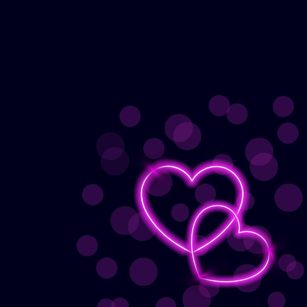Happy Valentines Day concept for greeting card, celebration, ads, branding, cover, label, sales. Valentine's Day Minimal Heart Design Card. vector