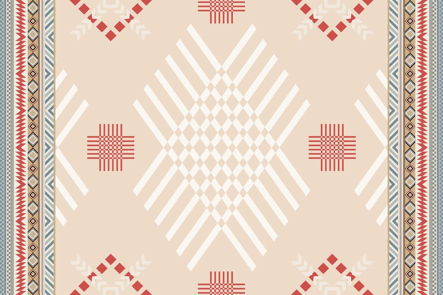 Navajo tribal vector seamless pattern. Native American ornament. Ethnic South Western decor style. Boho geometric ornament. Vector seamless pattern. Mexican blanket, rug. Woven carpet illustration.