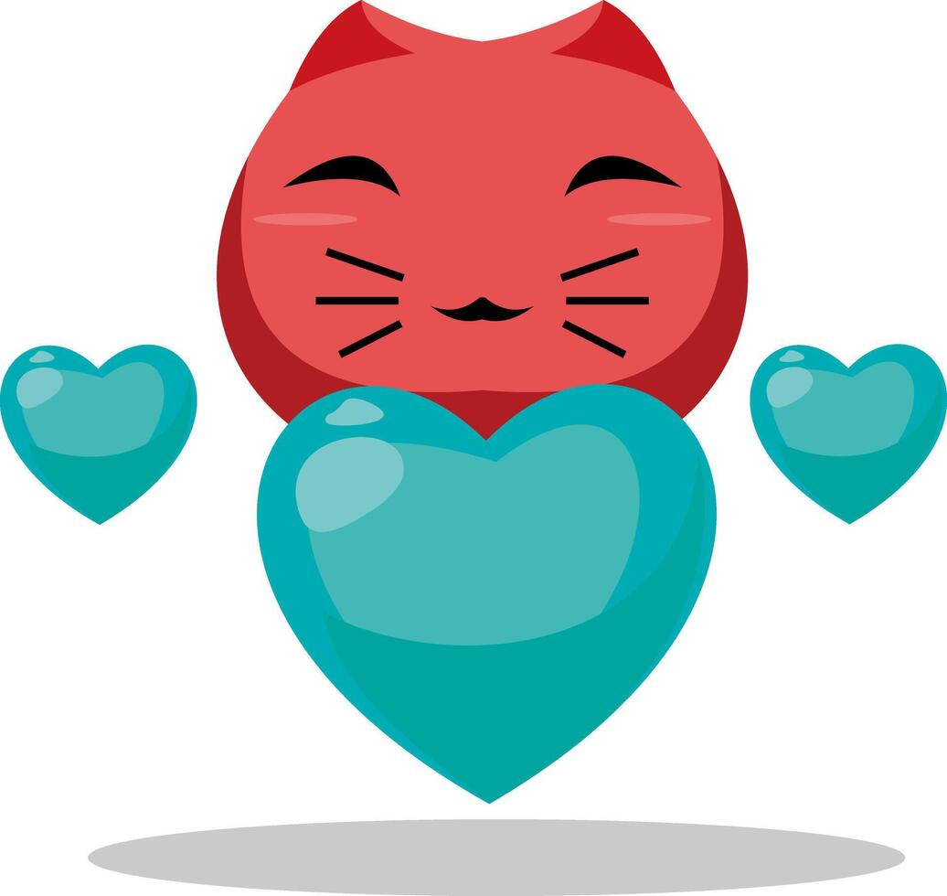 Creative concept of Happy Valentines Day card set vector