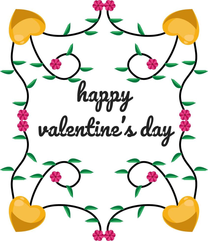 Creative concept of Happy Valentines Day card set vector