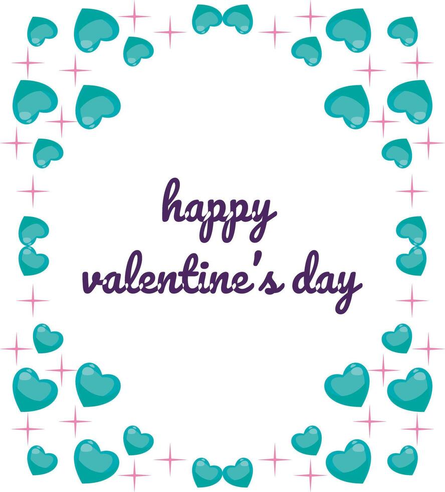 Creative concept of Happy Valentines Day card set vector