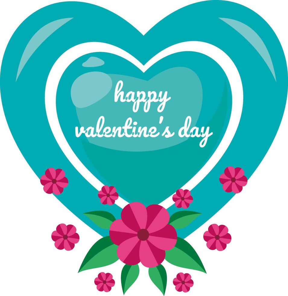 Creative concept of Happy Valentines Day card set vector