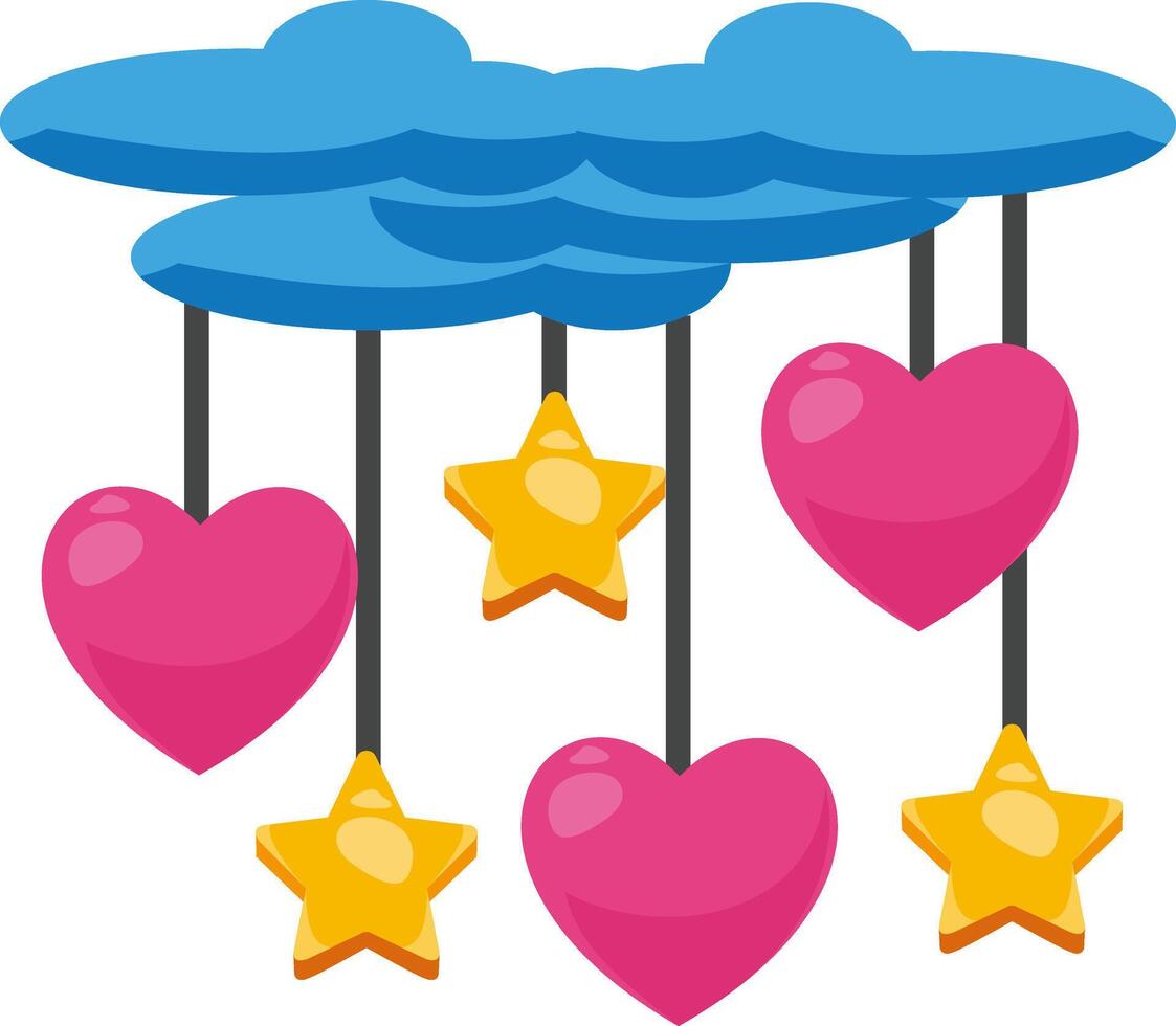 Creative concept of Happy Valentines Day card set vector