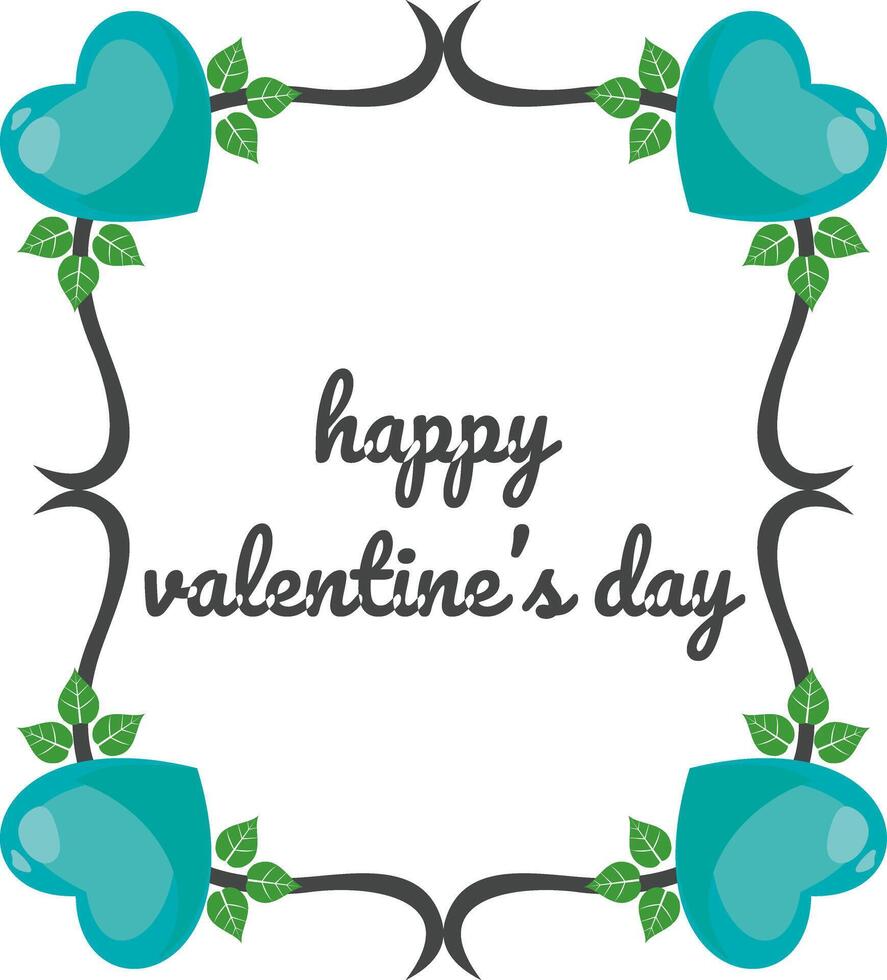 Creative concept of Happy Valentines Day card set vector