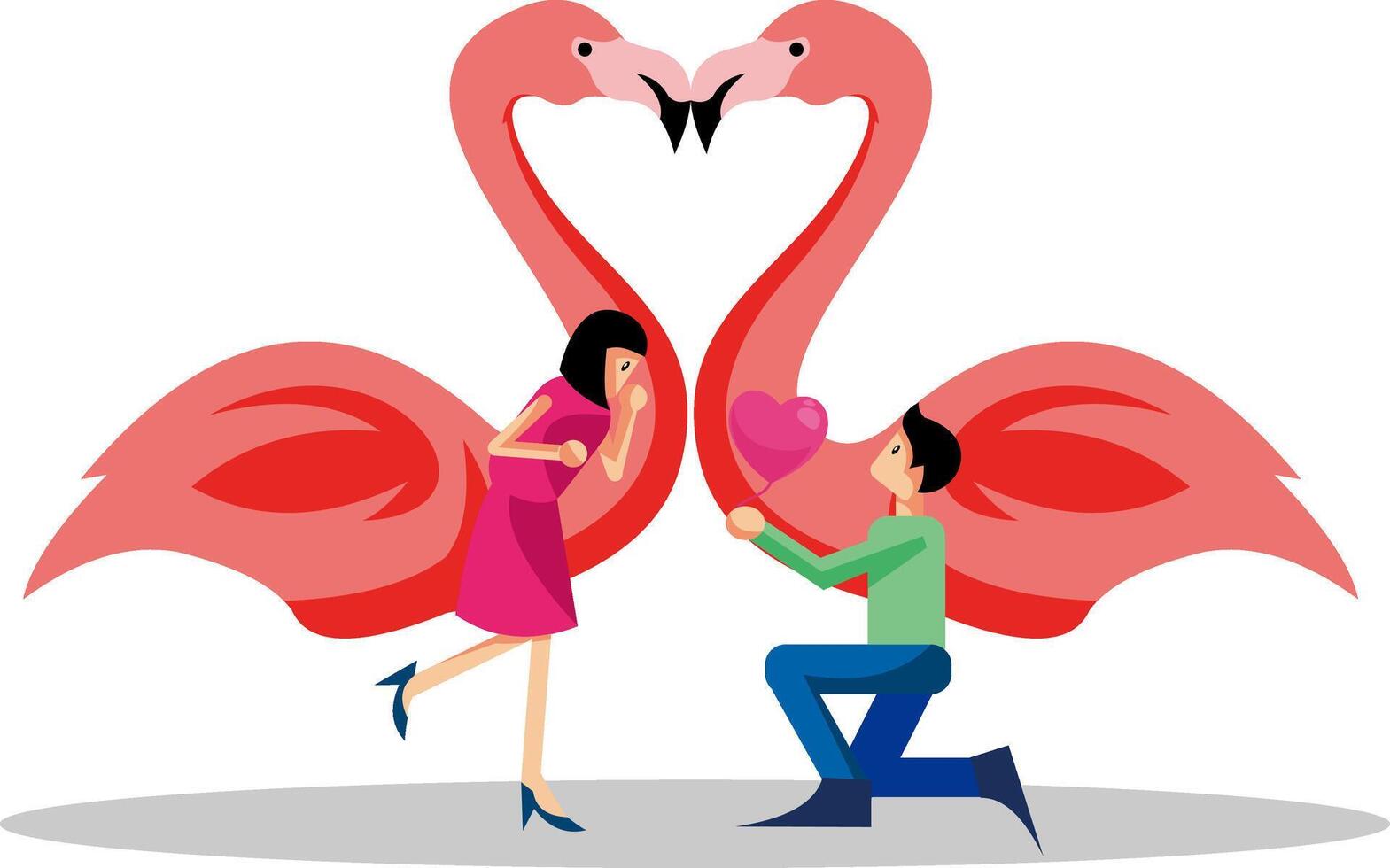Creative concept of Happy Valentines Day card set vector